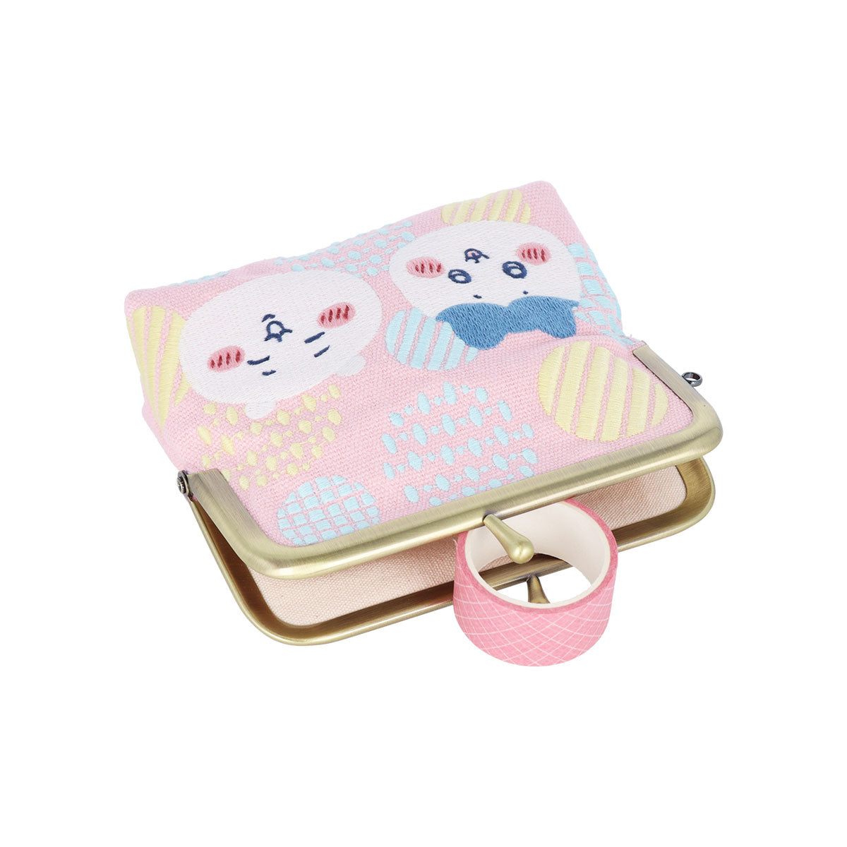 Chiikawa Tatami Embroidered Mini Pouch (Chiikawa & Hachiware)