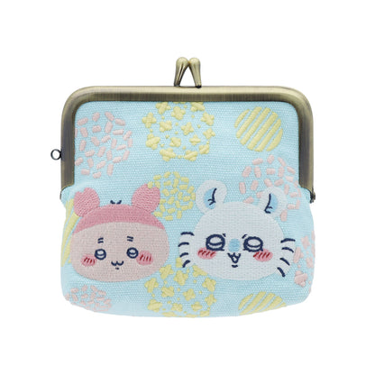 Chiikawa Tatami Embroidered Mini Pouch (Momonga & Furuhonya)