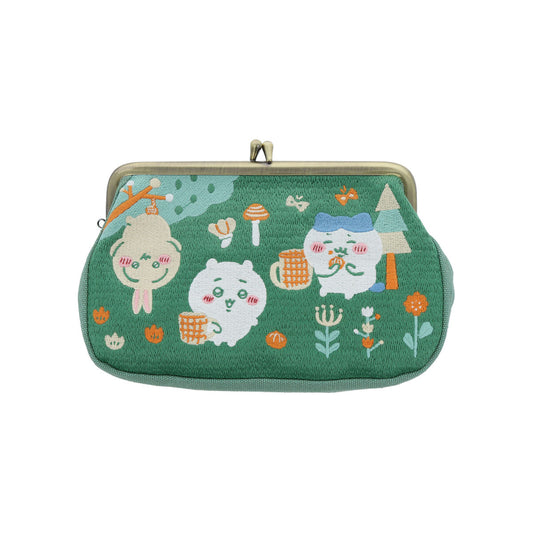 Chiikawa Tatami Embroidered Pouch (Green)