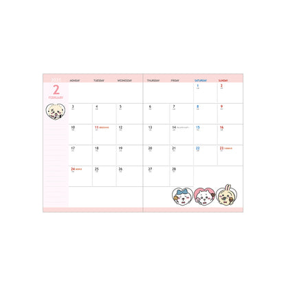 吉伊卡哇 日程本月间A6 2025（大家）