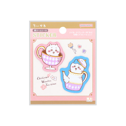 Chiikawa Woven Name Stickers (Wonder Tea Time Chiikawa & Hachiware)