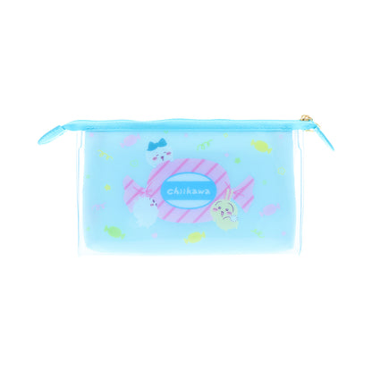 Chiikawa Clear Gusseted Pouch "mitte" (Chiikawa & Hachiware & Usagi)