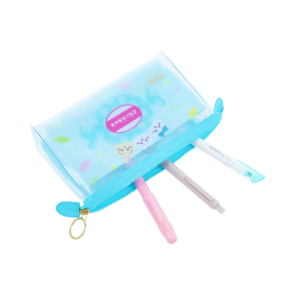 Chiikawa Clear Gusseted Pouch "mitte" (Chiikawa & Hachiware & Usagi)