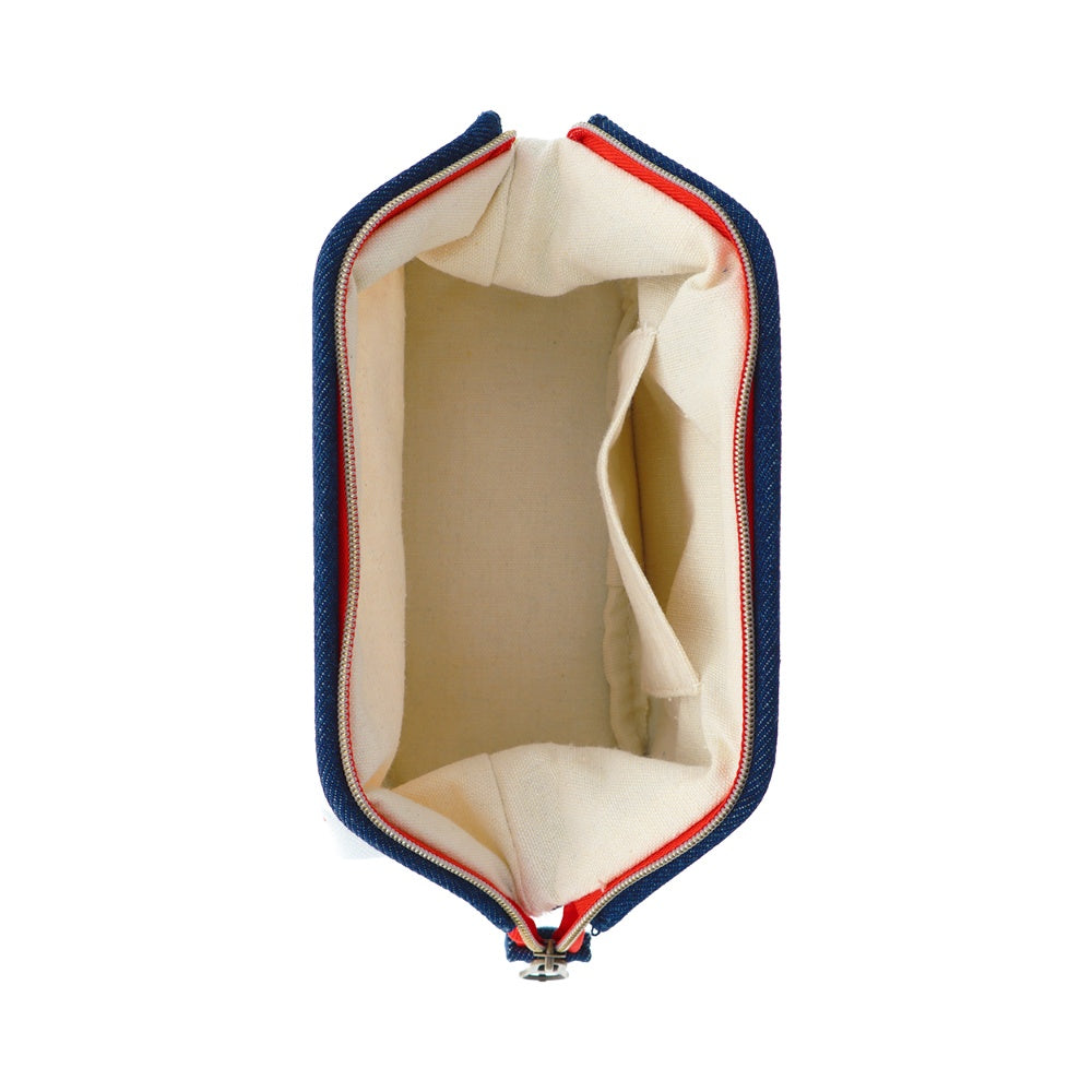 Chiikawa Denim Pouch with Wire (Hamburger)