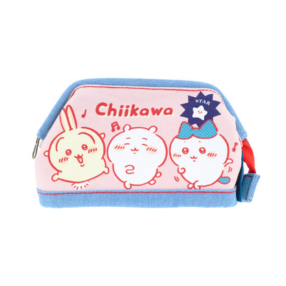 Chiikawa Denim Pouch with Wire (Fun Times)