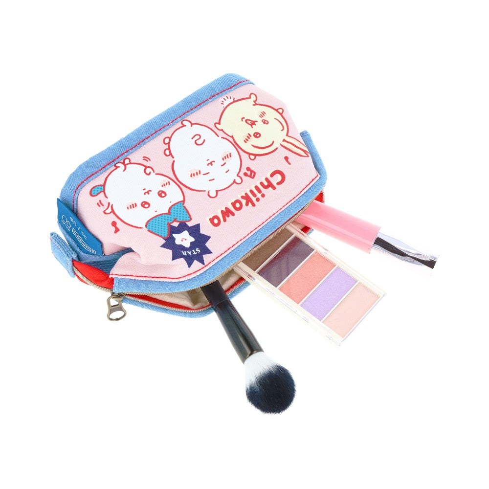 Chiikawa Denim Pouch with Wire (Fun Times)