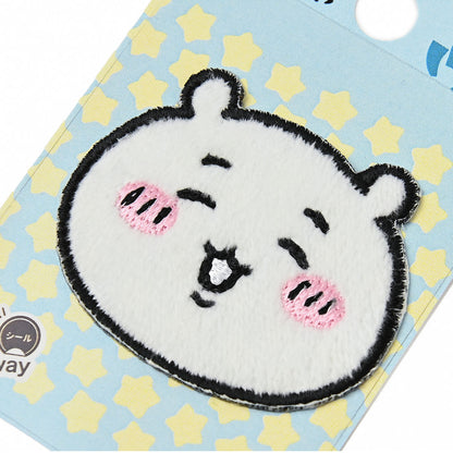 ちいかわ ししゅうボアワッペン（ちいかわフェイス）