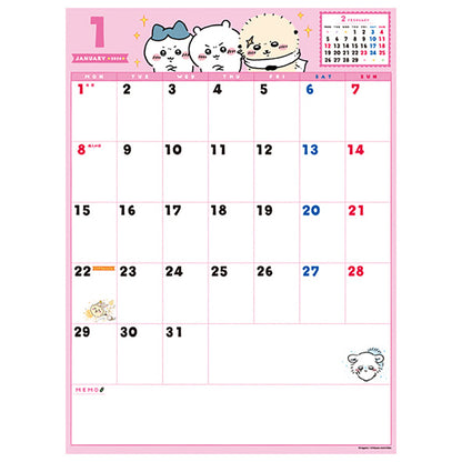 Chiikawa Whiteboard Calendar 2024