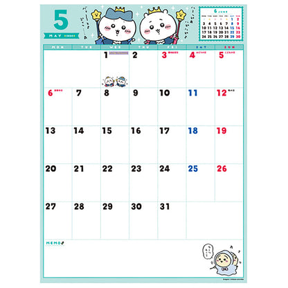 Chiikawa Whiteboard Calendar 2024