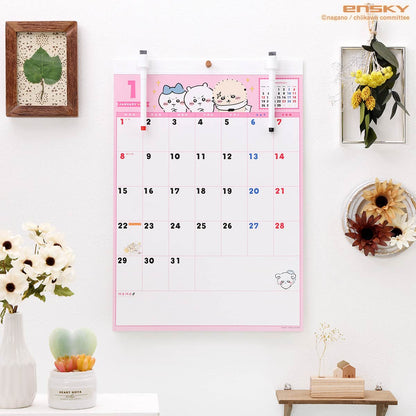 Chiikawa Whiteboard Calendar 2024