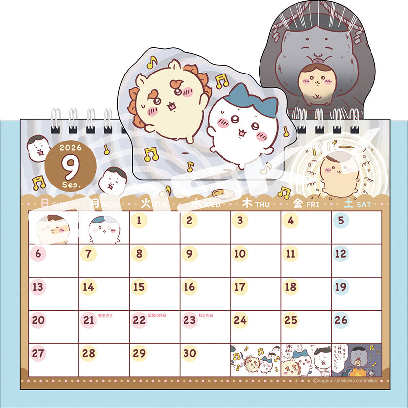 ちいかわ 2026年 ポップアップ卓上カレンダー