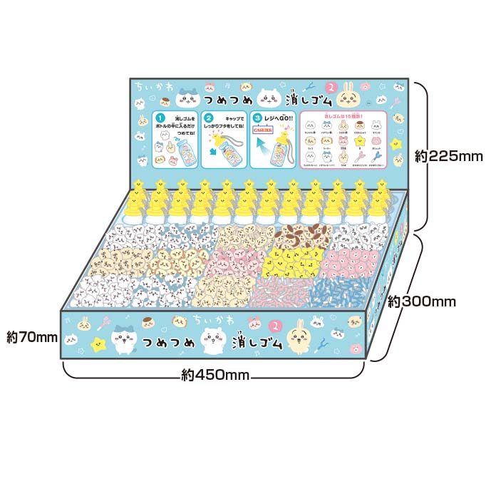 吉伊卡哇 擠壓型橡皮擦 2 1BOX 36瓶入