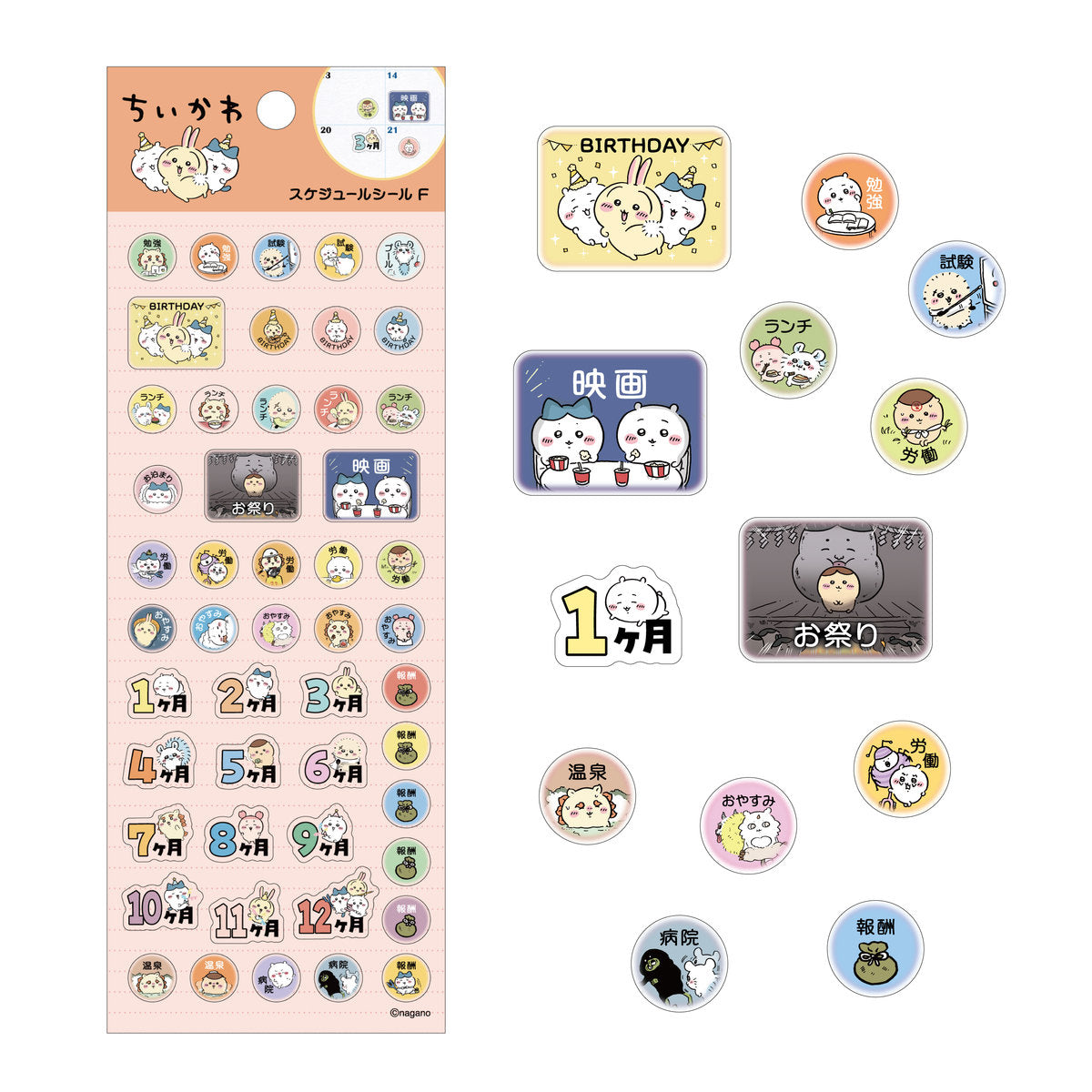 Chiikawa Schedule Sticker F