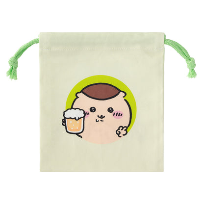 ちいかわ くりまんじゅうのわさび柿ピーと巾着（ステッカー付）（ぴーすなくりまんじゅう）