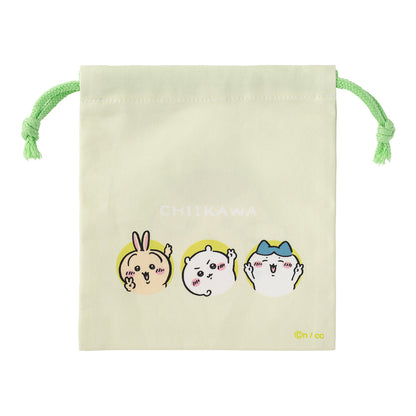 ちいかわ くりまんじゅうのわさび柿ピーと巾着（ステッカー付）（ぴーすなくりまんじゅう）