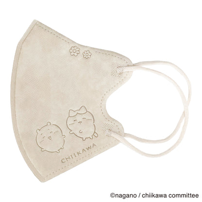 치이카와 3D 부직포 마스크 (5매입, 일반 사이즈, 스마일) 마스크 케이스 포함