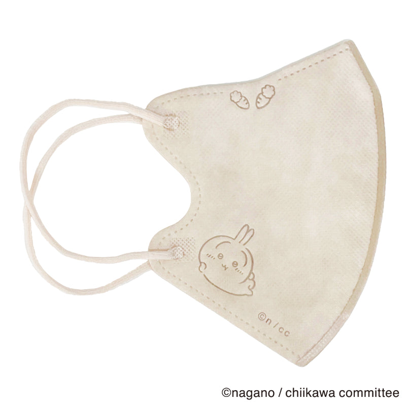 치이카와 3D 부직포 마스크 (5매입, 일반 사이즈, 스마일) 마스크 케이스 포함