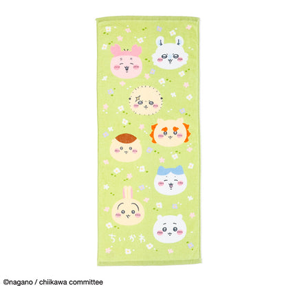 ちいかわ フェイスタオル（お花畑とちいかわたち）