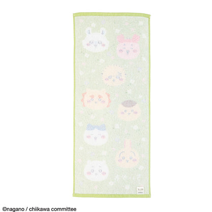 ちいかわ フェイスタオル（お花畑とちいかわたち）