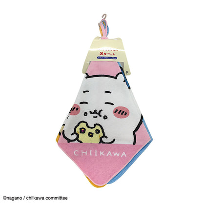 ちいかわ ループタオル3枚組（ちいかわたちのおかお）