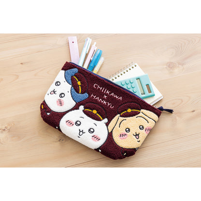 Chiikawa Hankyu Train Sagara Embroidered Pouch