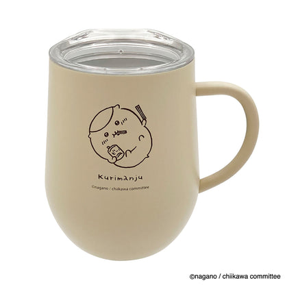 Chiikawa Stainless Steel Mug with Lid (Goron Kurimanju)