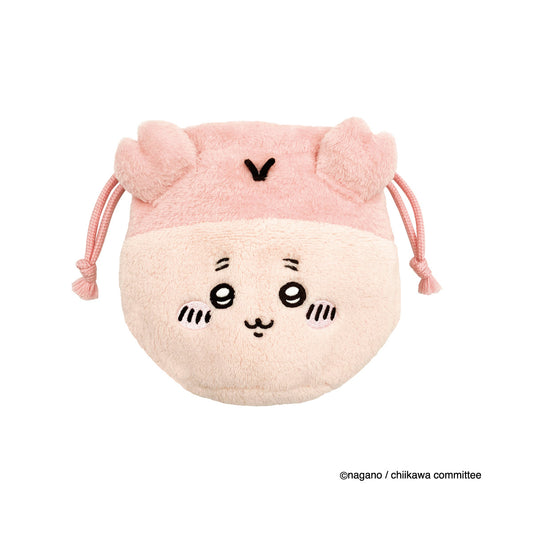 Chiikawa Face Drawstring Pouch (Furuhonya)