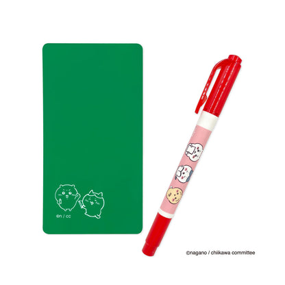 Chiikawa Check Pen Set (Green Sheet Chiikawa & Hachiware)