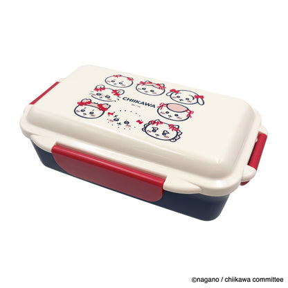 Chiikawa 4-Point Lock 1-Tier Lunch Box (Ribbon)