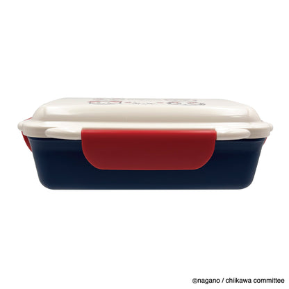 Chiikawa 4-Point Lock 1-Tier Lunch Box (Ribbon)