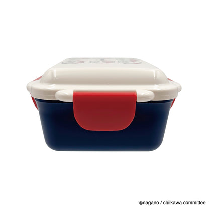 Chiikawa 4-Point Lock 1-Tier Lunch Box (Ribbon)