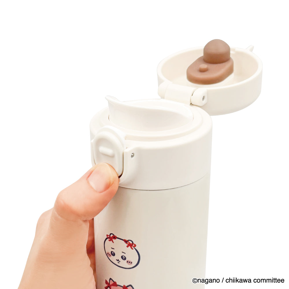 Chiikawa One-Touch Stainless Bottle 350ml (Ribbon)