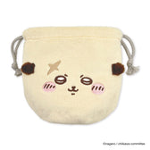 Chiikawa Face Drawstring Bag 2 (Rakko)