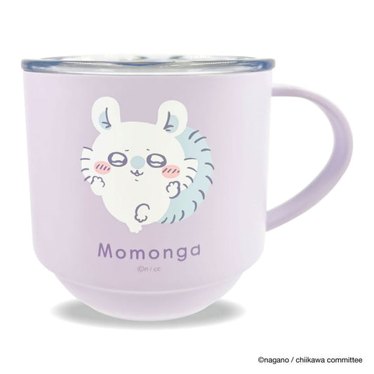 Chiikawa Stackable Stainless Mug with Lid (Momonga)