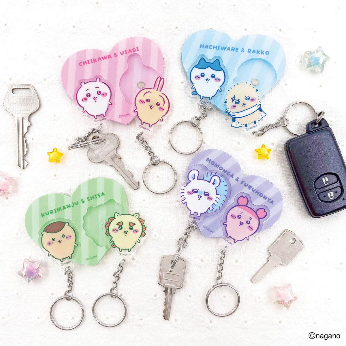 吉伊卡哇 “我回来了”钥匙扣 (栗子馒头 & 狮萨)