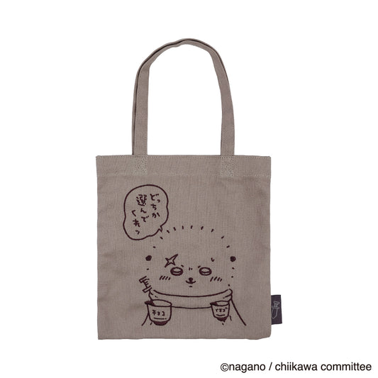 吉伊卡哇 刺繡迷你手提袋 (海獺)