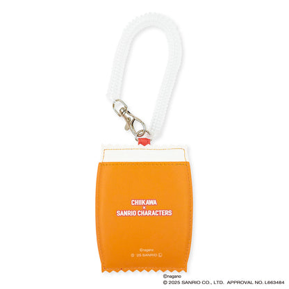 치이카와 × 산리오 캐릭터즈 페이크 다이컷 패스 케이스 (토끼 & 폼폼푸린)