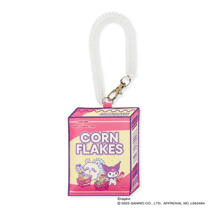 ちいかわ×サンリオキャラクターズ スーパーマーケットなフェイクダイカットパスケース（モモンガ＆クロミ）