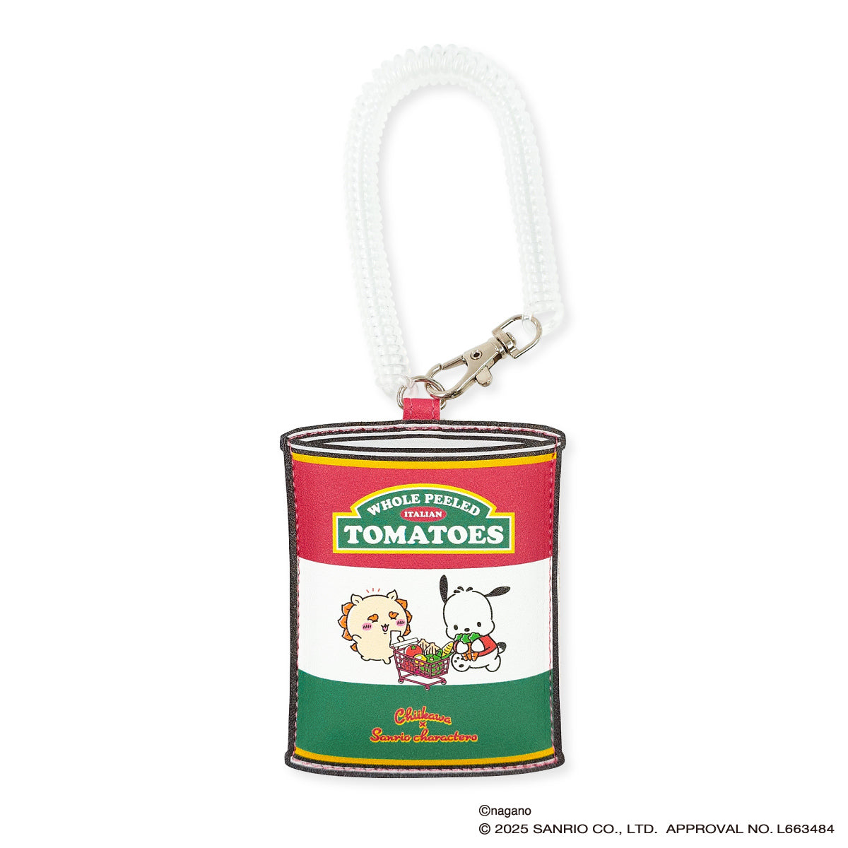 ちいかわ×サンリオキャラクターズ スーパーマーケットなフェイクダイカットパスケース（シーサー＆ポチャッコ）