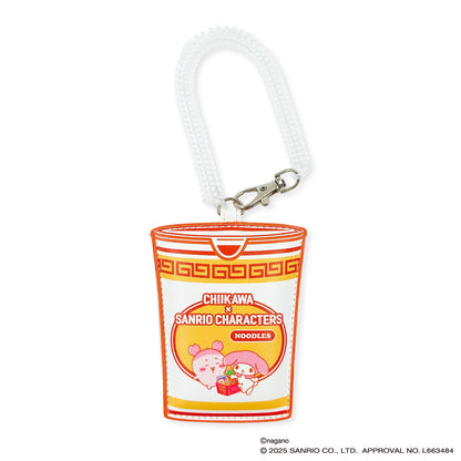 ちいかわ×サンリオキャラクターズ スーパーマーケットなフェイクダイカットパスケース（古本屋＆マイメロディ）