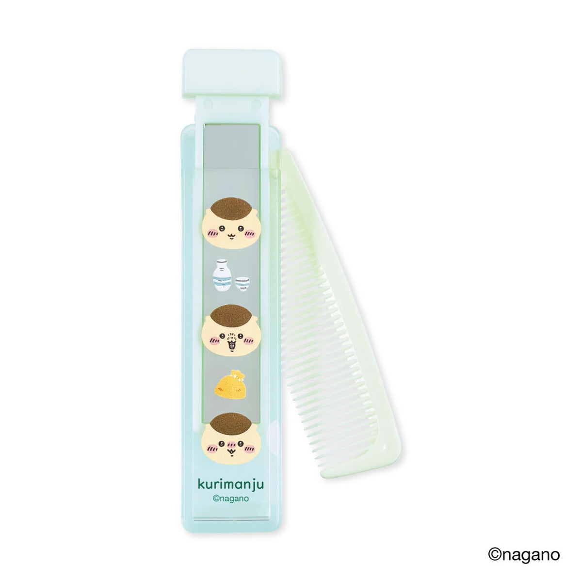 吉伊卡哇 便携折叠梳镜组合 (栗子馒头)