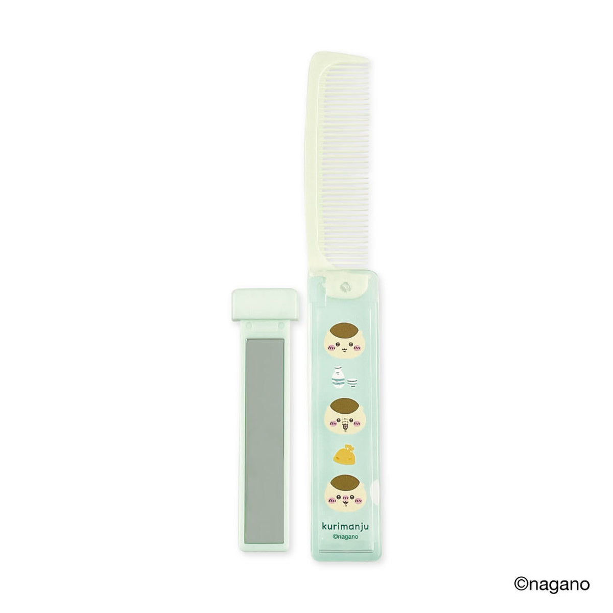 吉伊卡哇 便携折叠梳镜组合 (栗子馒头)