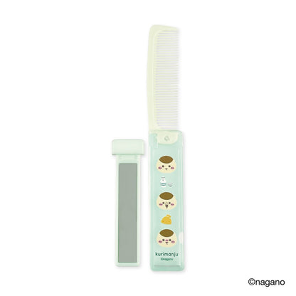 吉伊卡哇 便携折叠梳镜组合 (栗子馒头)