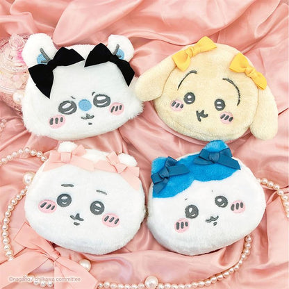 ちいかわ ダイカットフェイスポーチ（モモンガリボン）