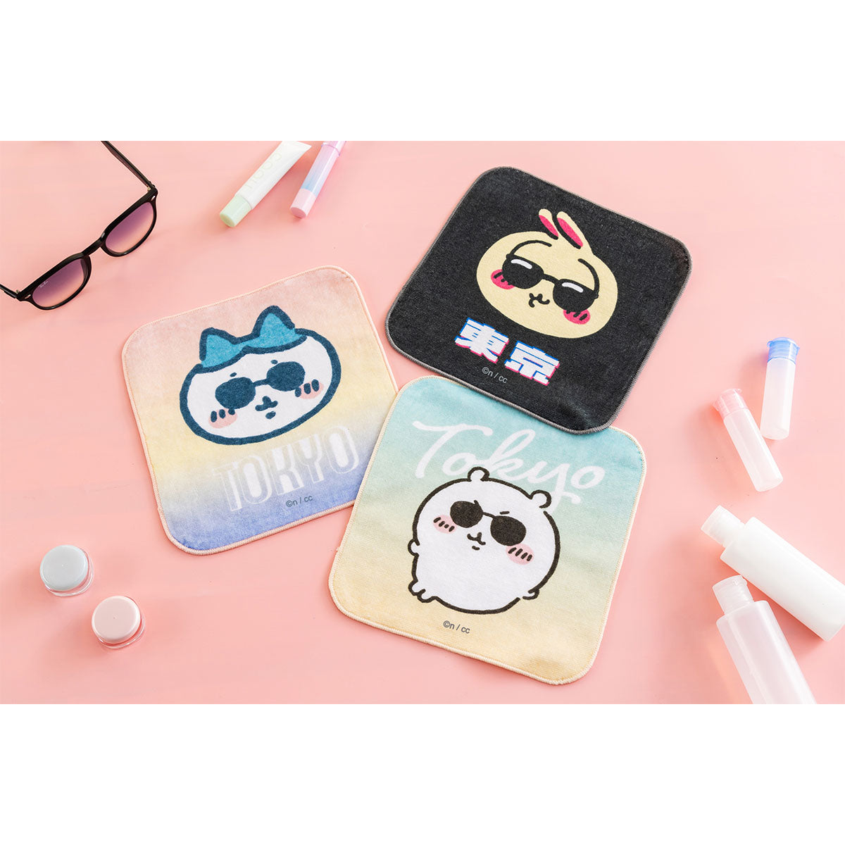 ちいかわ 東京みやげ ハンドタオル（サングラスなハチワレ）