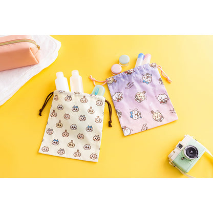 Chiikawa Tokyo Souvenir Perfect Size Drawstring Pouch (Sunglasses Everyone)