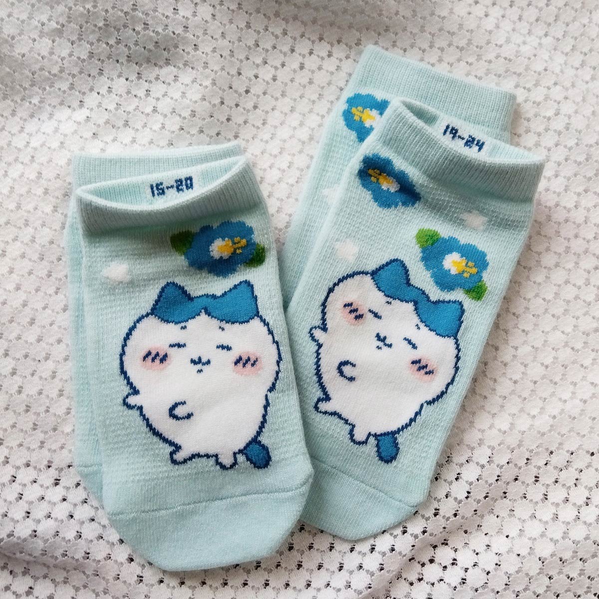 吉伊卡哇 網眼運動襪（小八貓・夏威夷風）