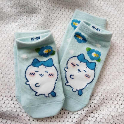 吉伊卡哇 網眼運動襪（小八貓・夏威夷風）