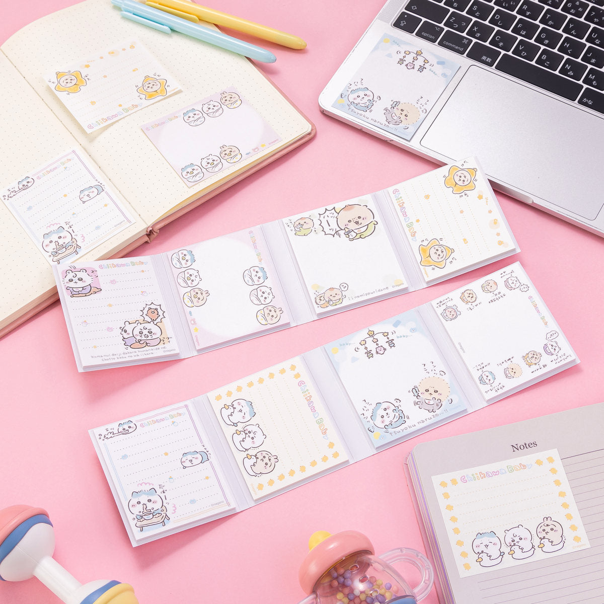 Chiikawa Chiikawa Baby Patapata Memo (Star Swaddle)