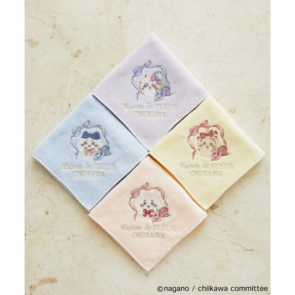 【予約】ちいかわ Maison de FLEUR 刺繍タオルハンカチ（ハチワレ）【2025年3月中旬より順次発送予定（発送延期の場合もキャンセル不可）】【通常商品と同時購入・配送希望日指定不可】【キャンペーン対象外】